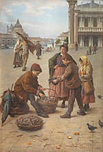Venditori ambulanti vicino a Piazza San Marco